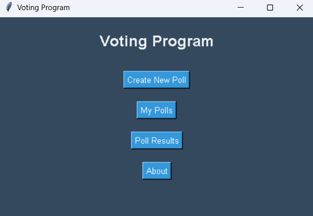 Online Voting System Screenshot